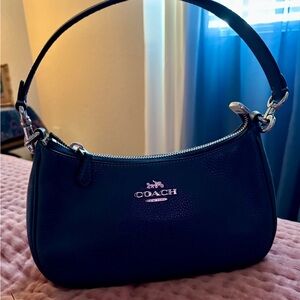 Navy blue Teri hobo shoulder bag